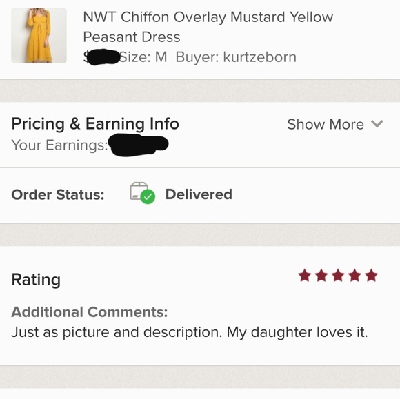 NWT Chiffon Overlay Mustard Yellow Peasant Dress - Picture 4 of 4